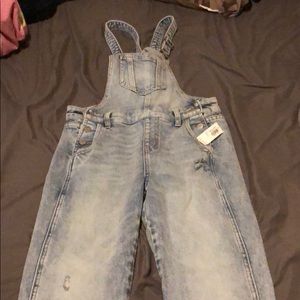 Old Navy Distressed Jean overalls for women